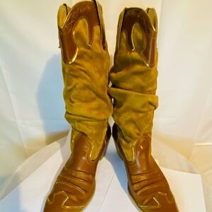 Women’s Splash Brown and Gold Ankle Boots